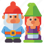 gnome, male, female, dwarf 