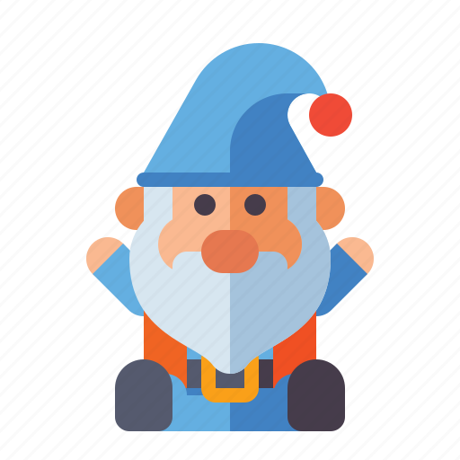 Gnome, sitting, down, male icon - Download on Iconfinder