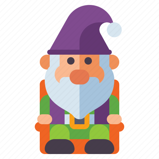 Gnome, sitting, throne, dwarf icon - Download on Iconfinder