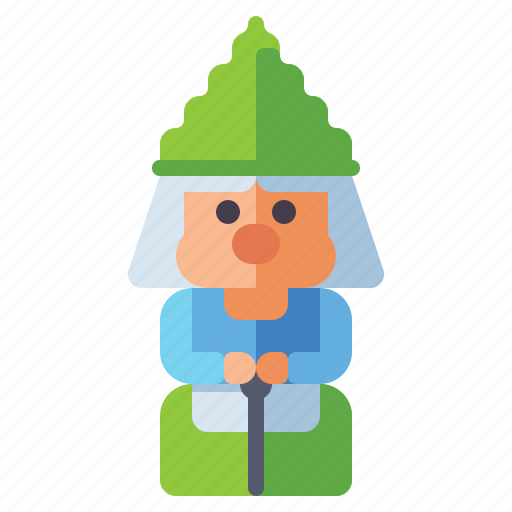 Gnome, old, female, dwarf icon - Download on Iconfinder