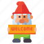 gnome, welcome, sign, dwarf 