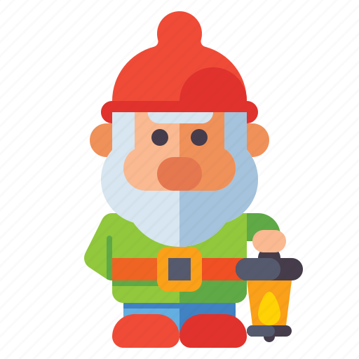 Gnome, lantern, dwarf, elf icon - Download on Iconfinder