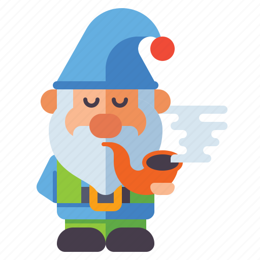 Gnome, pipe, smoking, dwarf icon - Download on Iconfinder