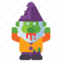 halloween, gnome, zombie, dwarf