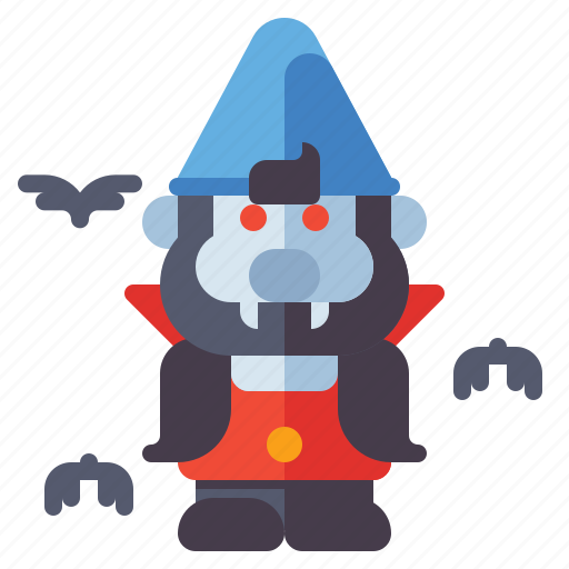 Halloween, gnome, vampire, dwarf icon - Download on Iconfinder