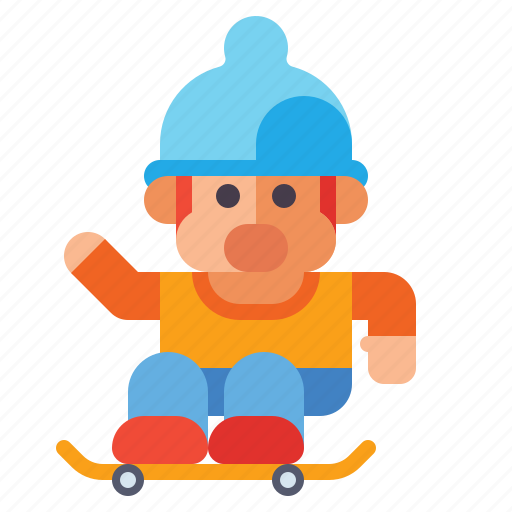 Skateboarding, gnome, sport, dwarf icon - Download on Iconfinder