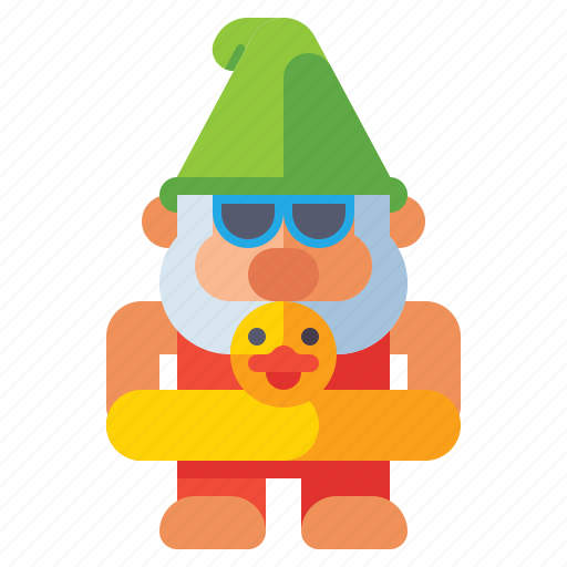 Swimmer, gnome, fun, dwarf icon - Download on Iconfinder