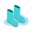 blue, boot, clothing, isometric, rubber, water, waterproof 