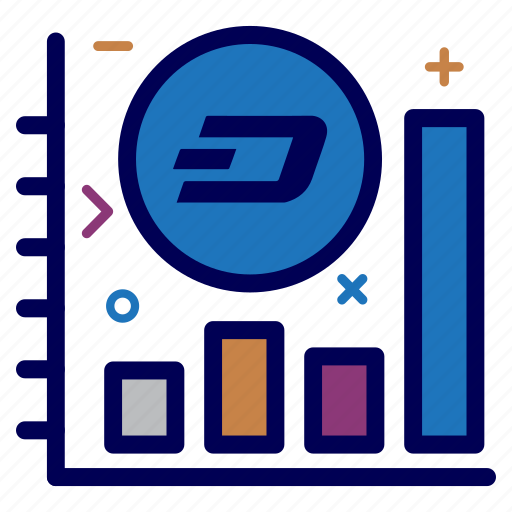 Crypto, currency, dash, dashcoin, graph, money, progress icon - Download on Iconfinder