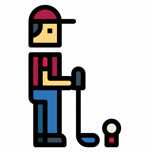 Golf, player, club, man, golfing icon - Download on Iconfinder