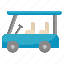 golf, cart, vehicle, transport, transportation