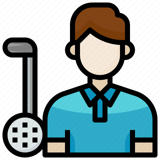 Golfer, athlete, sports, competition, sporty, avatar icon - Download on Iconfinder