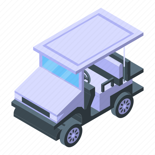 Activity, golf, cart, isometric icon - Download on Iconfinder
