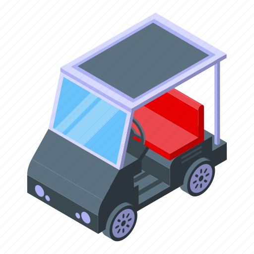 Golf, cart, equipment, isometric icon - Download on Iconfinder