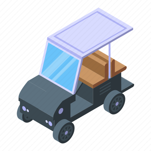 Golf, buggy, isometric icon - Download on Iconfinder