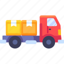 truck, delivery truck, transportation, vehicle, car, delivery, shipping, package, box