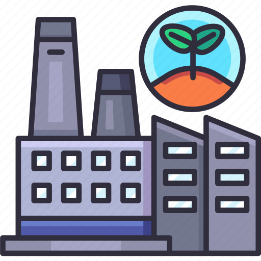 Green factory, industry, building, factory, manufacturing, ecology, eco icon - Download on Iconfinder