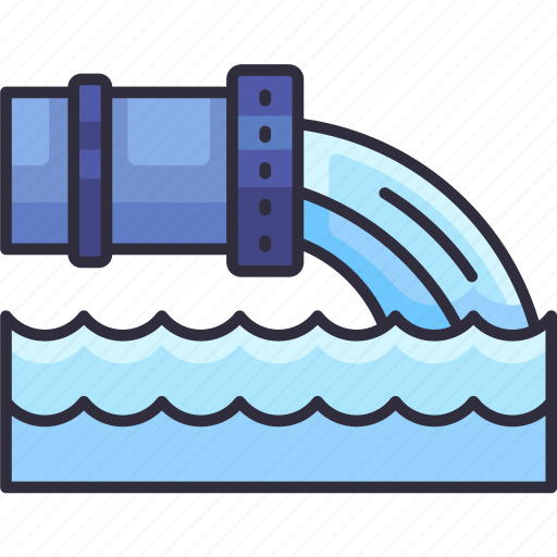 Water waste, sewer, sewage, contamination, water, ecology, eco icon - Download on Iconfinder