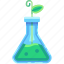 flask, tube, laboratory, science, plant, ecology, eco, leaf, environment