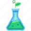 flask, tube, laboratory, science, plant, ecology, eco, leaf, environment 