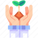 hand, sprout, plant, growth, soil, ecology, eco, leaf, environment