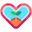 love, earth day, heart, plant, growth, ecology, eco, leaf, environment 