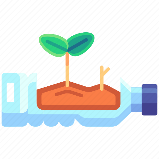 Upcycle, plant, growth, bottle, recycle, ecology, eco icon - Download on Iconfinder