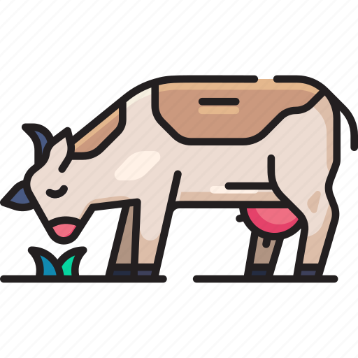 Cow, cattle, animal, mammal, milk, farming, farmer icon - Download on Iconfinder