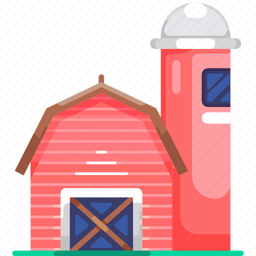 Barn, silo, building, farmhouse, house, farming, farmer icon - Download on Iconfinder