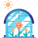 greenhouse with flower, greenhouse, flower, floral, glasshouse, farming, farmer, farm, agriculture