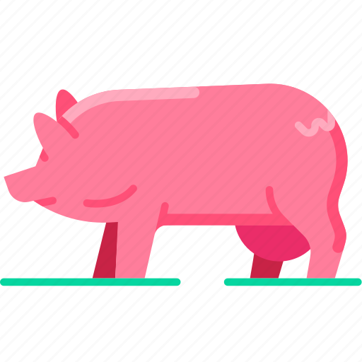 Pig, piggy, animal, pork, farming, farmer, farm icon - Download on Iconfinder