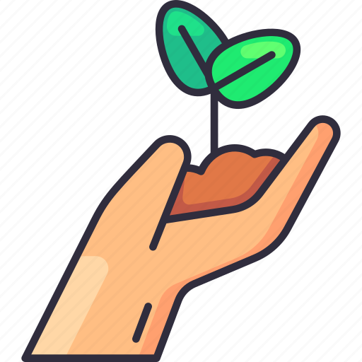 Hand sprout, eco, plant, growth, soil, gardener, gardening icon - Download on Iconfinder