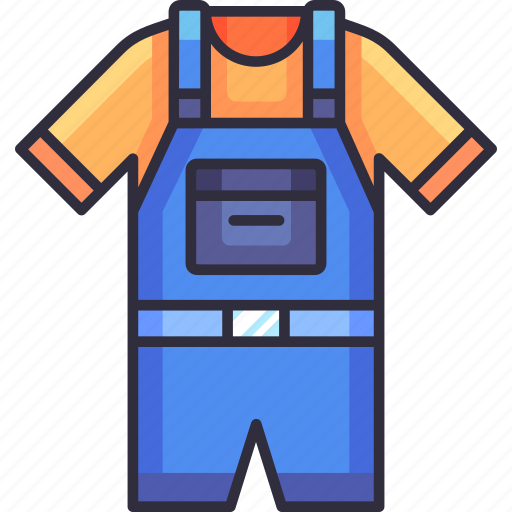 Overall, clothes, clothing, fashion, gardener, gardening, agriculture icon - Download on Iconfinder