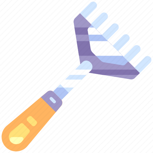 Rake, tool, equipment, garden fork, digging fork, gardener, gardening icon - Download on Iconfinder