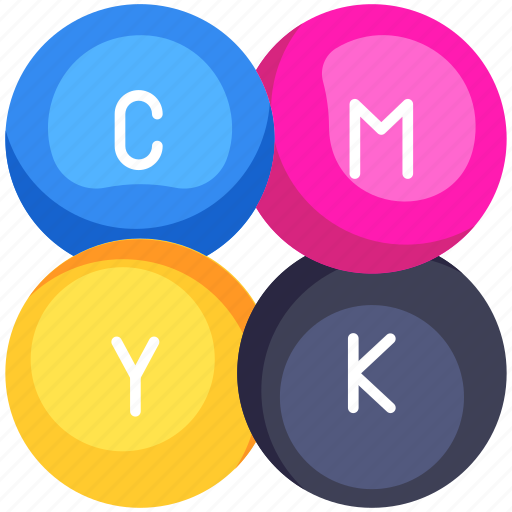 Cmyk, colors, palette, printing, color model, graphic design, design tool icon - Download on Iconfinder