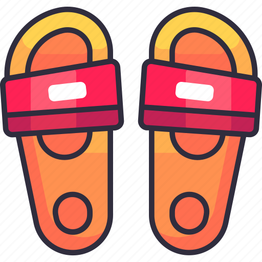 Flip flop, flip flops, footwear, sandals, slippers, summer, holiday icon - Download on Iconfinder