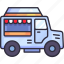 food truck, street, restaurant, vehicle, transportation, summer, holiday, travel, season 