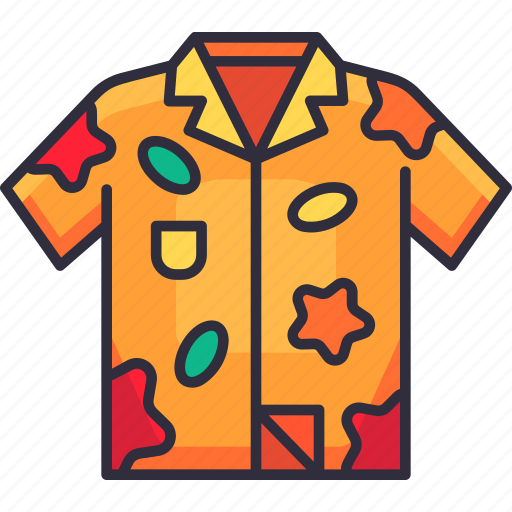 Hawaiian, shirt, fashion, clothes, clothing, summer, holiday icon - Download on Iconfinder