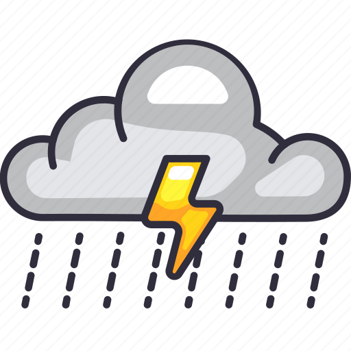 Cloud rain storm, cloud, rain, storm, rainy, weather, forecast icon - Download on Iconfinder