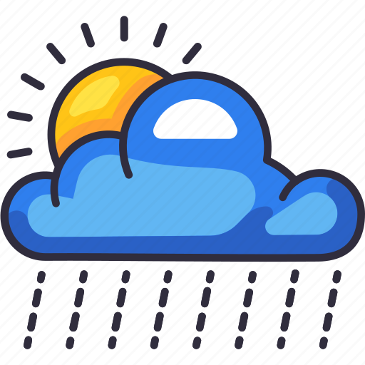 Cloud rain sun, cloudy, rain, rainy, sun, weather, forecast icon - Download on Iconfinder