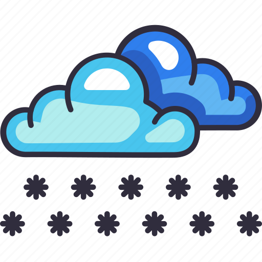 Cloudy cloud snow, cloudy, cloud, snow, snowy, weather, forecast icon - Download on Iconfinder
