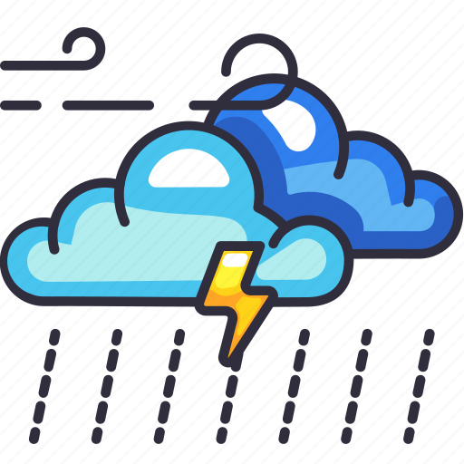 Cloudy cloud wind storm rain, cloudy cloud, wind, storm, rain, weather, forecast icon - Download on Iconfinder