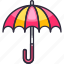 umbrella, protection, rain, rainy, weather, forecast, climate, meteorology 