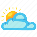 cloud sun, sunny, cloud, sun, weather, forecast, climate, meteorology