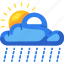 cloud rain sun, cloudy, rain, rainy, sun, weather, forecast, climate, meteorology 
