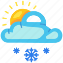 cloud snow sun, cloud, snow, sun, snowy, weather, forecast, climate, meteorology