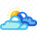 cloudy cloud sun, cloudy, cloud, sun, weather, forecast, climate, meteorology