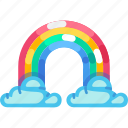 rainbow, cloud, colourful, colour, weather, forecast, climate, meteorology
