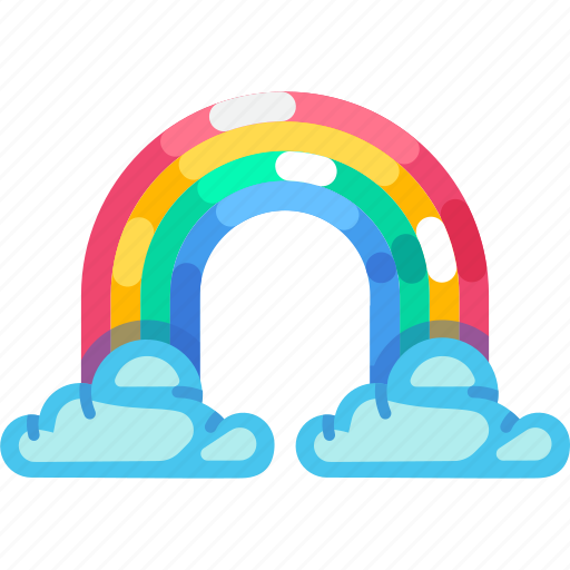 Rainbow, cloud, colourful, colour, weather, forecast, climate icon - Download on Iconfinder