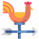 weathercock, wind, direction, rooster, arrow, weather, forecast, climate, meteorology